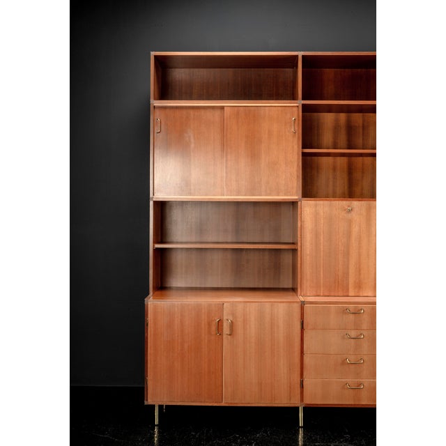 Sideboard with Shelves by Erwin Behr Study for Bmz, 1950s For Sale - Image 13 of 18