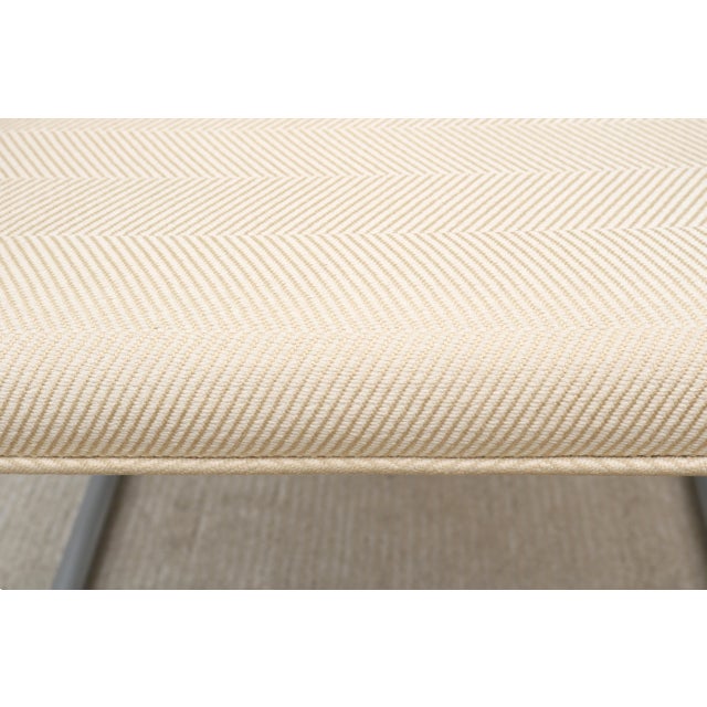 Ludwig Mies Van Der Rohe Brno Tubular Chairs in Cream Fabric by Gordon - A Pair For Sale - Image 16 of 18