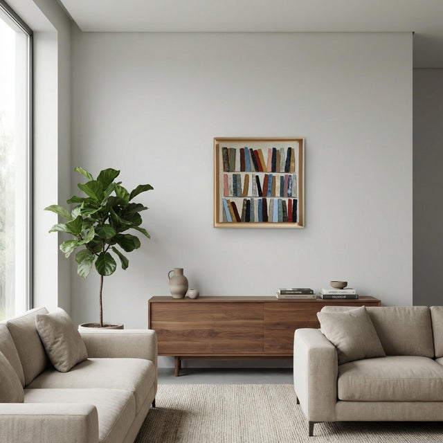 Logos, Abstract Library, Contemporary Art, Framed by Sophie Dumont For Sale - Image 10 of 10