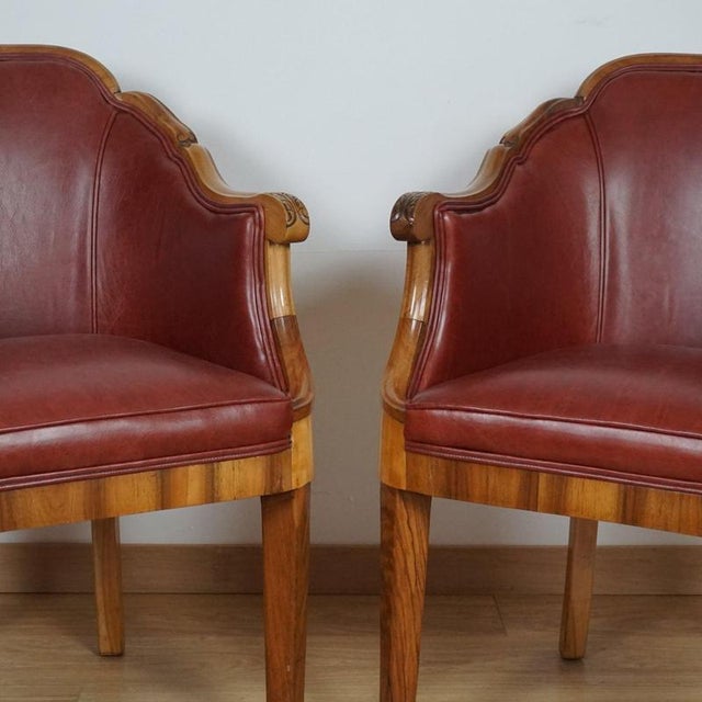 Art Deco Armchairs by Maurice Adams, 1930s, Set of 2 For Sale - Image 4 of 14