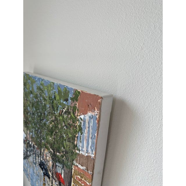 Abstract "Spring Showers" Modern Original Oil Painting by Jennifer Hohlfelder For Sale - Image 3 of 9