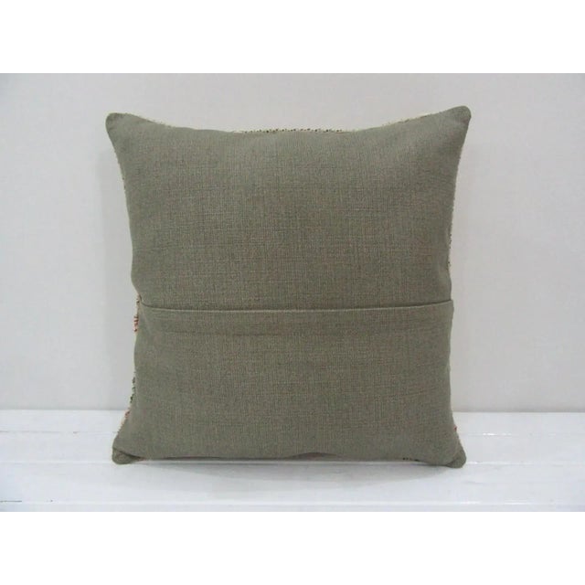Turkish Handmade Kilim Pillow Cover For Sale - Image 3 of 4