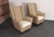 Gio Ponti Pair of Italian Modernist High Back Lounge Chairs in Two-Tone Bouclé and Walnut For Sale - Image 4 of 18