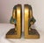 Bronze Large Pair Antique j.b. Hirsch Patinated Bronze Clad Fruit Baskets Bookends For Sale - Image 8 of 12
