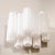 White Pair of Mid-Century Modernist Opaline Two-Tier Stepped Tronchi Sconces For Sale - Image 8 of 12