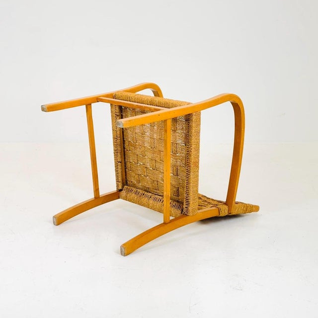 Bauhaus Paper Cord Armchair by Ehrich Dieckmann, 1930s For Sale - Image 9 of 11