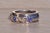The Salinas River: Contemporary Tanzanite and Natural Diamond Ring, Size 6.25 For Sale - Image 4 of 10
