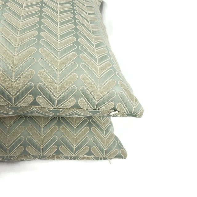 Not Yet Made - Made To Order Manuel Canovas Bonson in Celadon Pillow Cover For Sale - Image 5 of 7