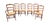 6 Country French Shell Carced Dining Chairs For Sale - Image 11 of 11