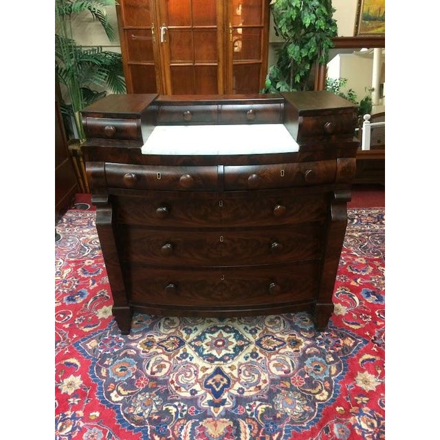 Early 19th Century Antique Dresser, Mahogany Marble Dresser, Empire Period Furniture For Sale - Image 5 of 11