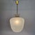 Frosted Glass and Brass Pendant by Hans Bergström for Asea, Sweden 1950s For Sale - Image 3 of 18
