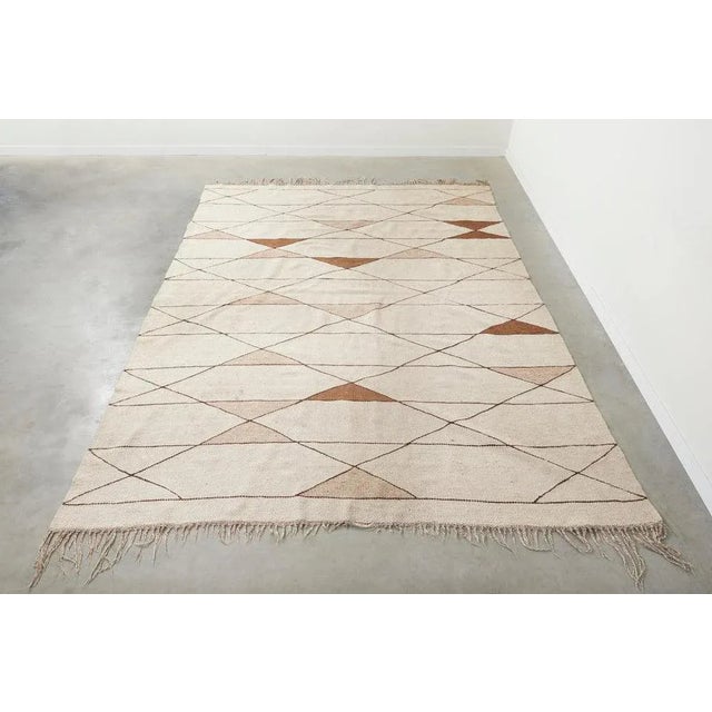 Textile Large Wool Rug, 1970s For Sale - Image 7 of 9