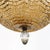 Metal Mid-Century Mottled Glass Chandelier W/ Glass Drop & Bronze Fittings by Orrefors For Sale - Image 7 of 12