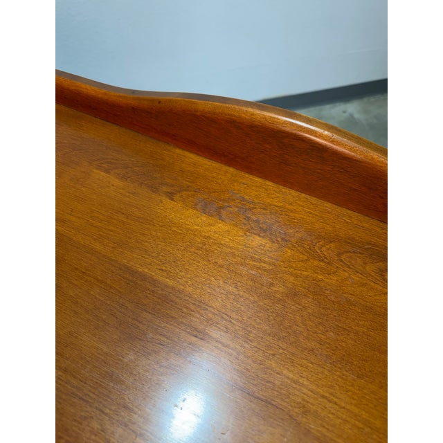 Vintage Brutalist Colonial Maple Sideboard Buffet Cabinet For Sale - Image 12 of 12