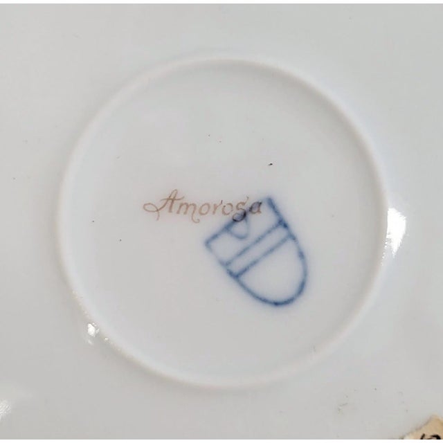 Burgundy Pair Antique Austrian Royal Vienna Porcelain Portrait Plates For Sale - Image 8 of 12