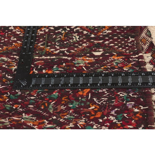 Textile Vintage Zemmour Moroccan Kilim Rug, 03'02 X 14'07 For Sale - Image 7 of 11
