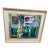 1989 Maria Walsh Signed Abstract Collagraph Monoprint in Gallery Frame For Sale