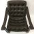 Dark Brown Leather Safari Lounge Chair, 1960s For Sale - Image 3 of 18