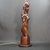 Mid-Century Modern Large Vintage Hand Carved Wooden Nude Woman Lamp For Sale - Image 3 of 9