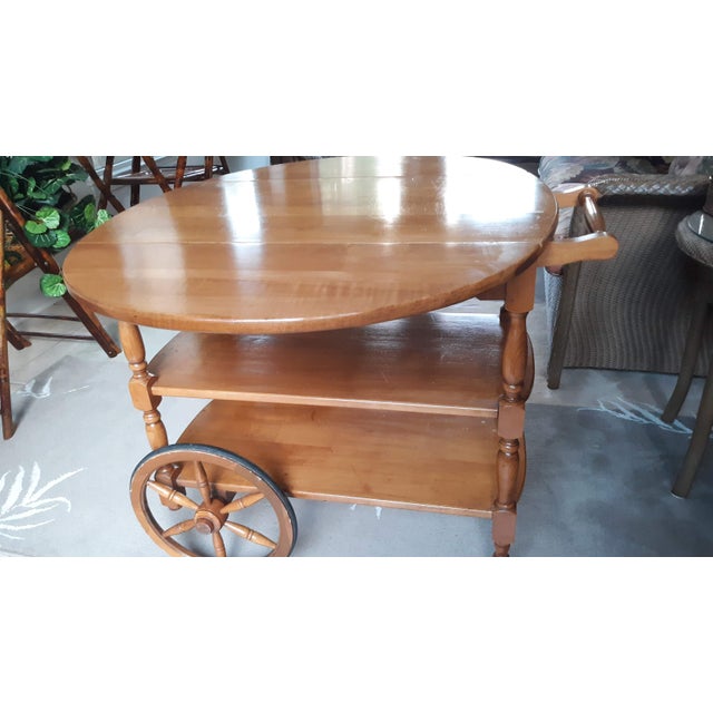Antique Maple Tea Cart Chairish