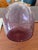 1970s Mid-Century Modern Hand-Blown Amethyst Purple Glass Decanter Bottle / Vase For Sale - Image 4 of 9
