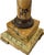 Pair Antique French Empire Patinated Bronze and Gold Bronze With Sienna Marble Candelabra, Circa 1840 For Sale - Image 10 of 10