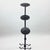 2020s Hand Forged Iron Candelabra Set of 3 (93-113cm) Antique Copper Finish Hammered Stem with Decorative Knop For Sale - Image 5 of 10