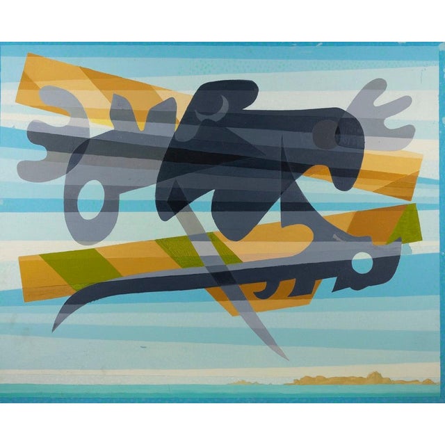 Leo Guida, The Big Sky 2, Original Oil on Canvas, 1988 For Sale - Image 4 of 5