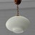 Mid-Century Scandinavian Pendant Lamp in Opal Glass and Copper, Sweden, 1950s For Sale - Image 4 of 9