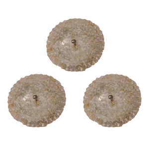 Set of 3 Vintage Murano Ceiling Light, 1970