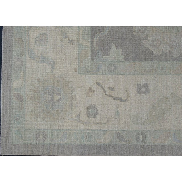 Turkish Oushak Rug 12'7" x 15'10" For Sale - Image 4 of 6