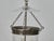 English Midcentury Nickel Bell Lantern With Glass Dome and Three Lights For Sale - Image 9 of 16