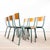 French Steel Green Stacking School Dining Chair from Mullca, 1950s For Sale - Image 3 of 11