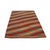 Turkish Turkish Safari Kilim Wool 5x6 Striped Red & Orange Handmade Area Rug #1142567 For Sale - Image 3 of 4