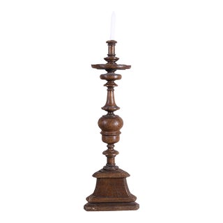 21st Century Country Style Wooden Candle Stand For Sale
