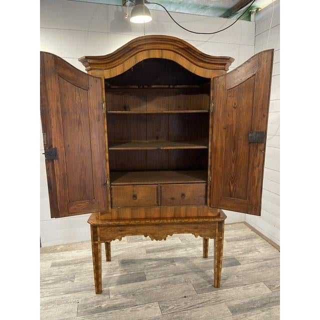 Original Dutch Inlaid [Markertery ] Cabinet, 1800 Complete,inclusive legs, inlaid with markertery Original key and lock...