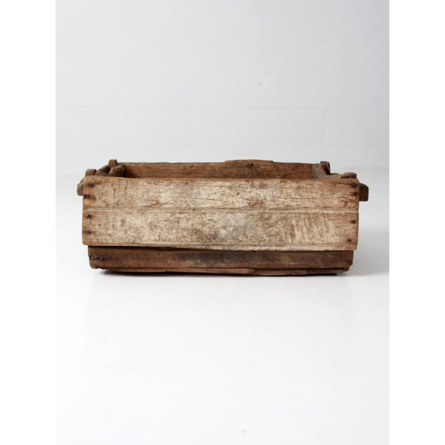 Antique Wood Farm Crate For Sale - Image 4 of 18