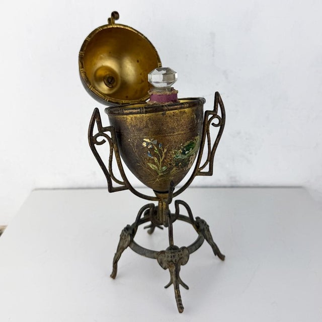 Antique Art Nouveau Egg Perfume Holder, 1890s For Sale - Image 11 of 14
