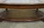 Traditional 1990s Oval Oak Coffee Table With Center Glass Top For Sale - Image 3 of 8