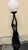 1980s Elegant Art Deco Style Black Women Figural Table Lamp With Frosted Globe Shade Hollywood Regency For Sale - Image 5 of 9