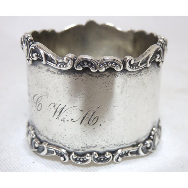 Antique Victorian Sterling Silver Napkin Ring Chairish
