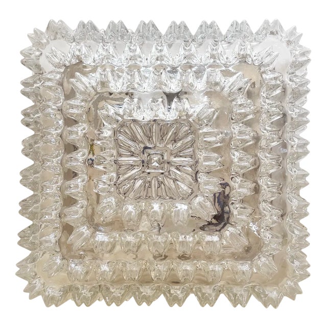 Large Ceiling Lamp in Crystal Cluster by Helena Tynell for Limburger Leuchten, Germany, 1960s For Sale