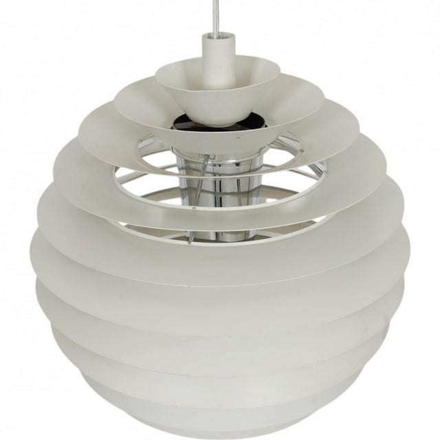 Metal Louvre Lamp by Poul Henningsen For Sale - Image 7 of 16