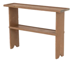 American Brown Painted Two-Tier Console Table