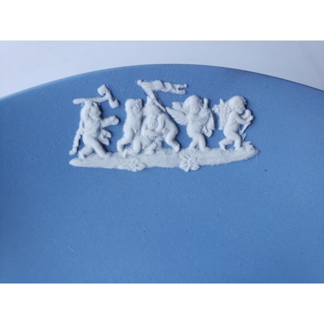 Ceramic Vintage Wedgwood Blue Jasperware Catchall For Sale - Image 7 of 7