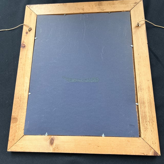 1960s Mid-Century Original Ronald Moore Owl Painting on Glass For Sale - Image 5 of 5