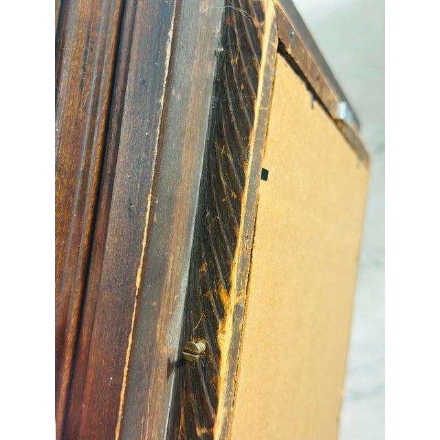 Wood Antique 48 Star Linen Flag, Framed For Sale - Image 7 of 7