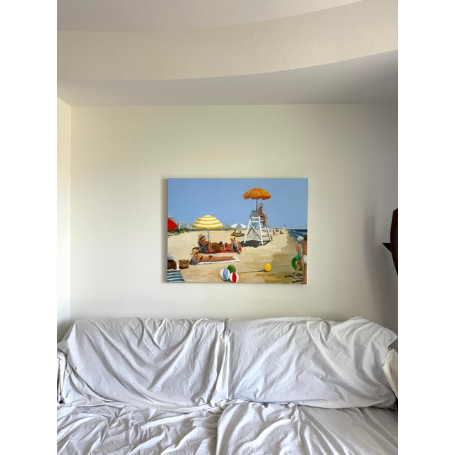 2020s "On a Cloudless Day" Original Modern Oil Painting, by Jennifer Hohlfelder For Sale - Image 5 of 8