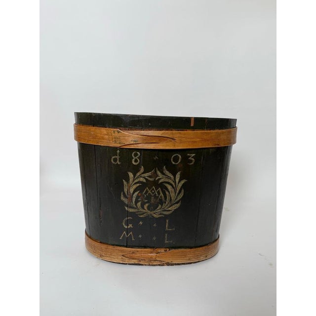 Hand-Painted Wooden Satchel Box, Germany, 1803 For Sale - Image 4 of 18