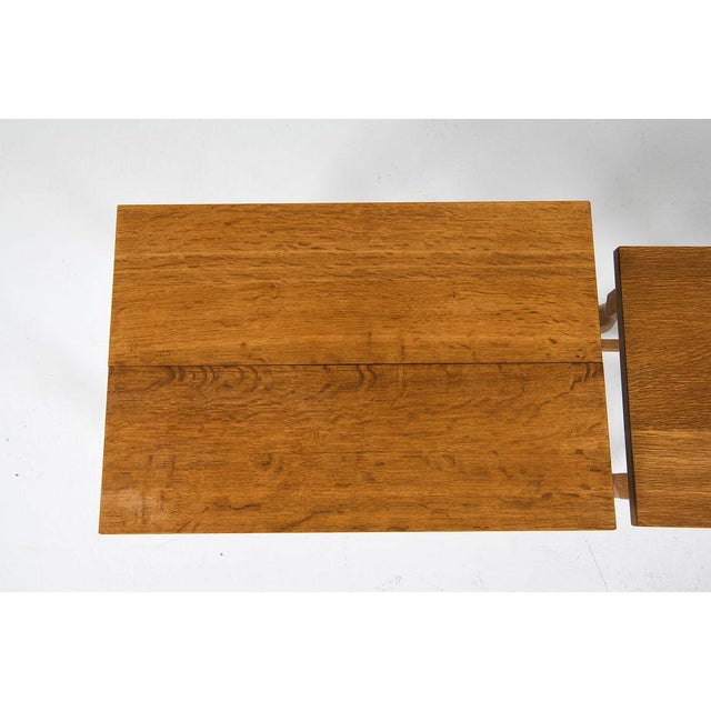 1970s 1970s Three Oak Nesting Tables Attributed to Henning Kjaernulf For Sale - Image 5 of 14